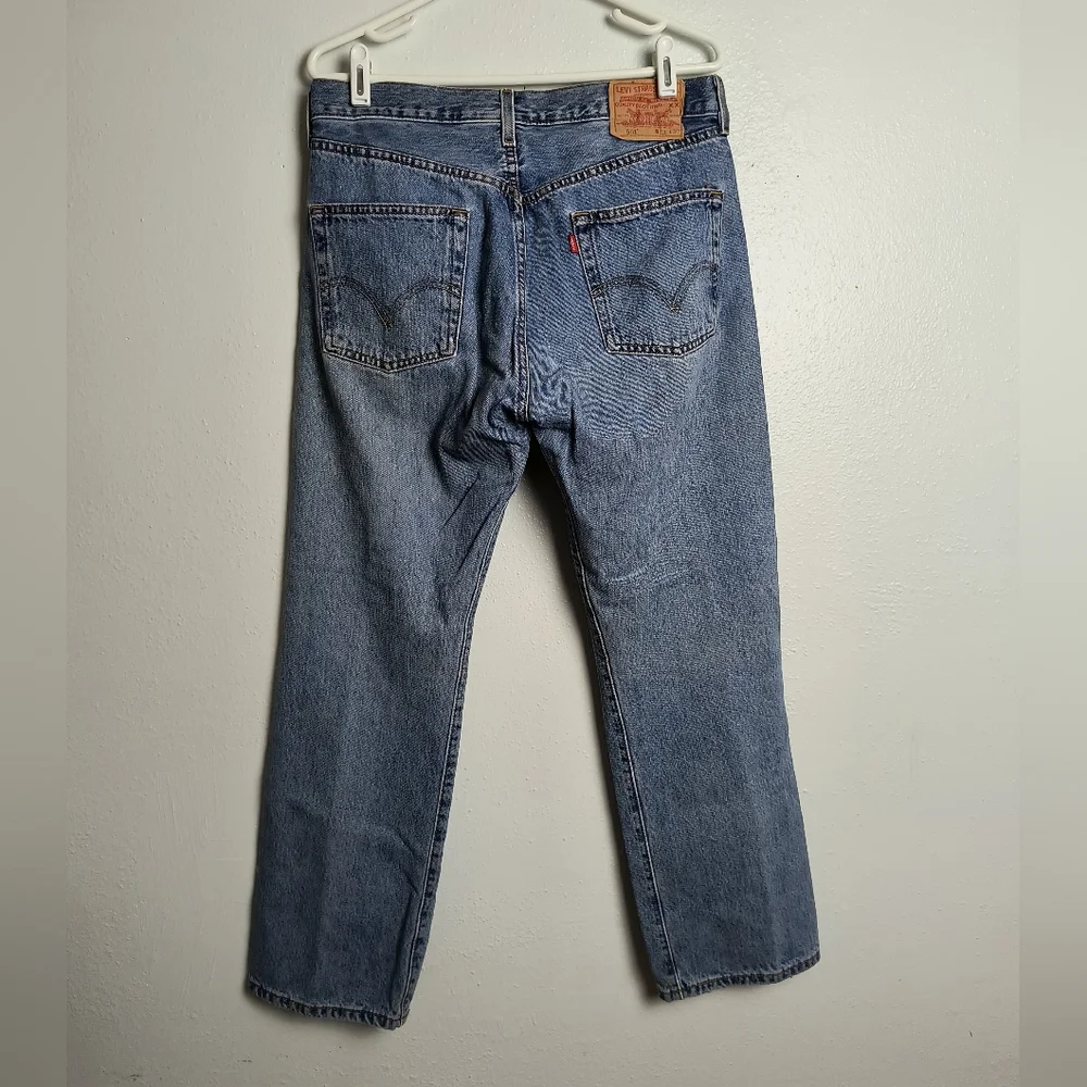 Levi's 501 Straight Leg Denim Pant Men's Size 33X30  Medium Wash Workwear_2